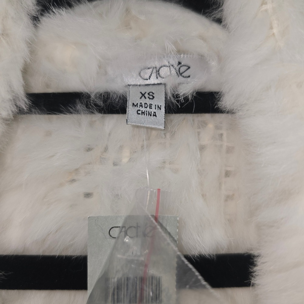 Vintage Cache Genuine Rabbit Fur Jacket New With Tags - Picture 3 of 10